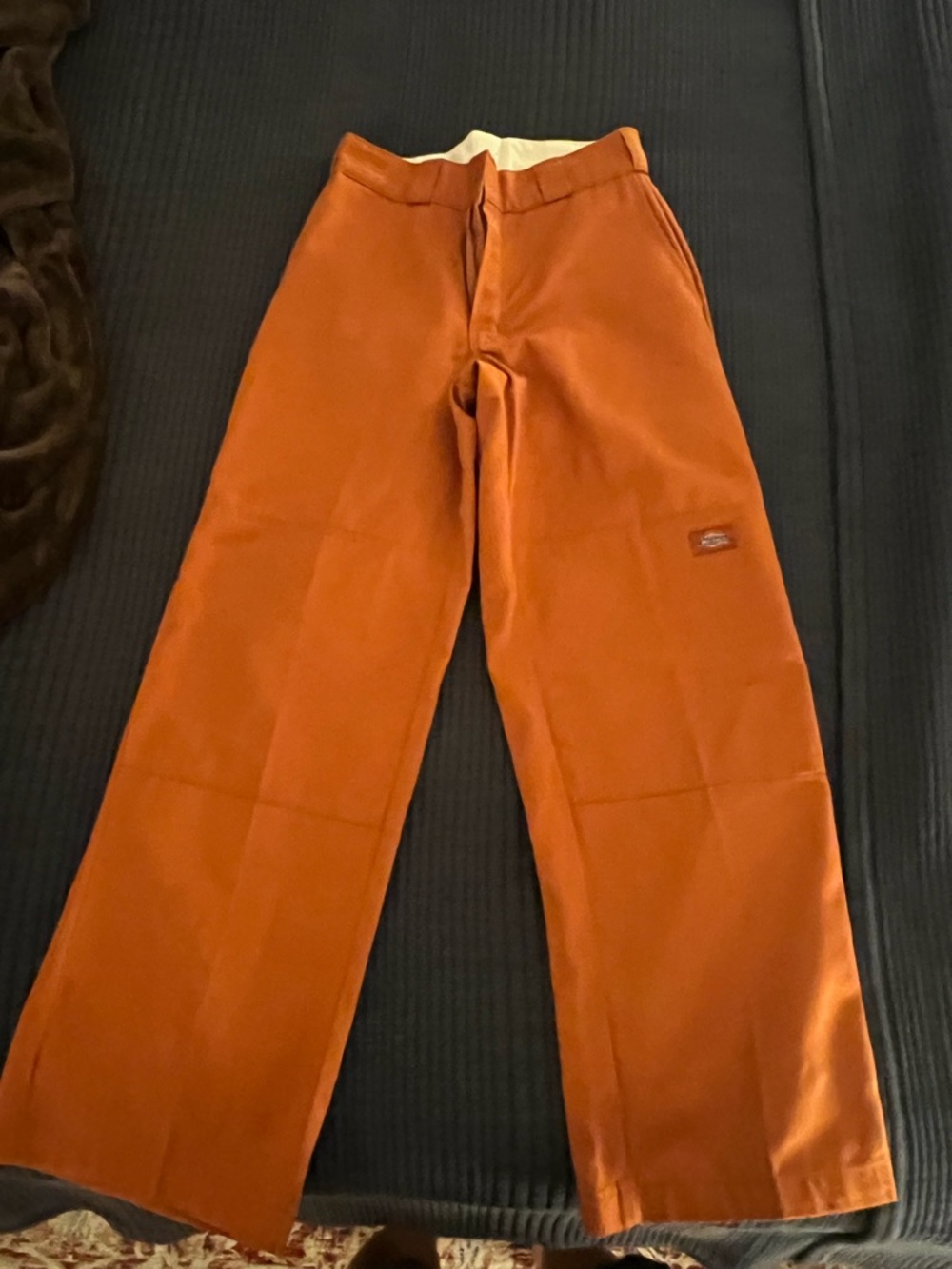 Dickies Rust Orange Wide-Leg High Waisted Pants -  small size 0-4?